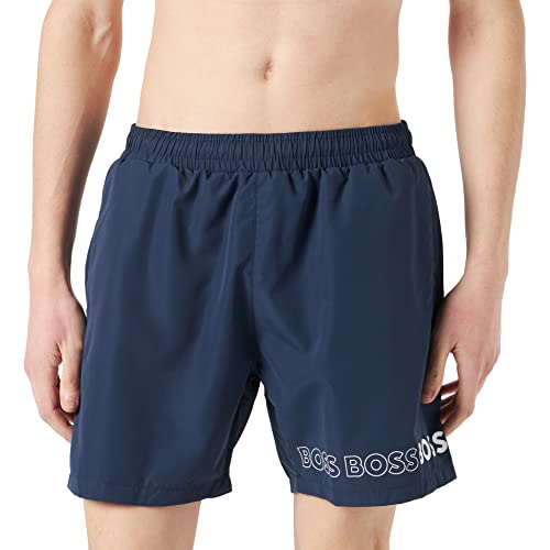 BOSS Herren Badeshorts Beachwear Badehose Dolphin Quick-Dry, Farbe:Blau, Artikel:-413 Navy, Größe:L von Hugo Boss