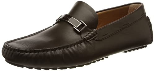 BOSS Herren Driver_Mocc_nahw3e Moccasin, Dark Brown201, 44.5 EU von BOSS