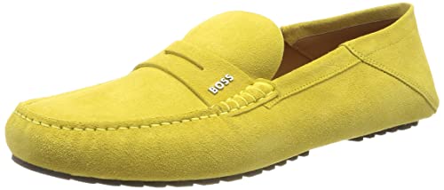 BOSS Herren Driver_Mocc_sdhc Mokassins, Bright Yellow730, 39.5 EU von BOSS