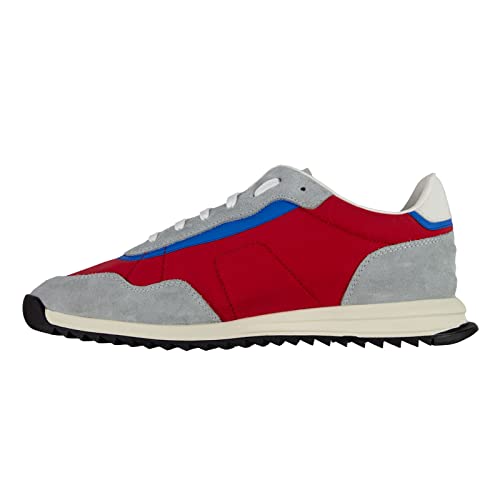 BOSS Herren Freizeitschuh Schnürschuh Turnschuh Halbschuh Sneaker Zayn Lowp nysd, Farbe:Rot, Schuhgröße:EUR 45, Artikel:-066 Open Grey von BOSS