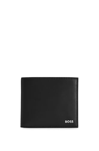 BOSS Herren GBBM 4 cc key ring Geschenk-Set mit Schlüsselanhänger und Geldbörse aus Leder mit Logo-Details Schwarz Stck von BOSS