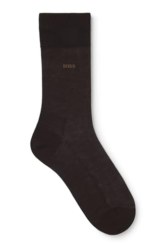 BOSS Herren George Uni Mc Herrensocken, New - Dark Brown206, 45-46 EU von BOSS