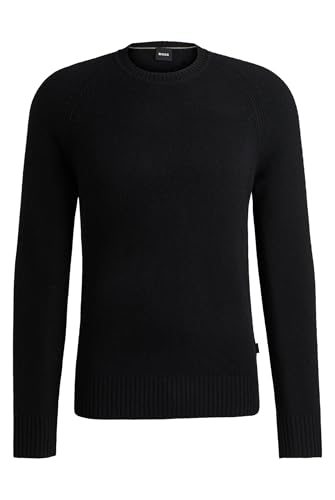 BOSS Herren H-Emalvo Pullover aus reinem Kaschmir mit Rundhalsausschnitt Schwarz001 XXL von BOSS