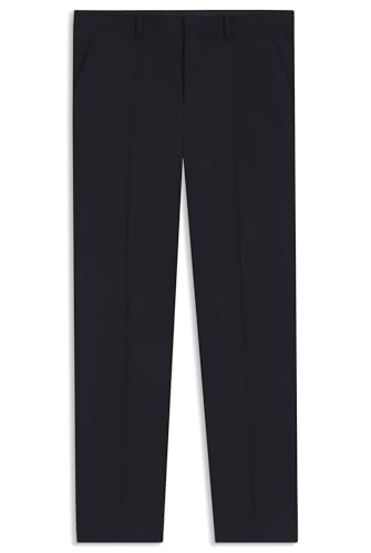 BOSS Herren H-Leon-MM-C-224 Filigran gemusterte Regular-Fit Hose aus Stretch-Gewebe Dunkelblau 102 BOSS Herren H-Leon-MM-C-224 Filigran gemusterte Regular-Fit Hose aus Stretch-Gewebe Dunkelblau 102 von BOSS