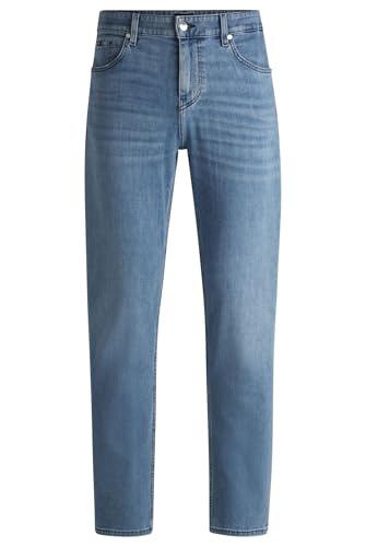 BOSS Herren H-Re.Maine Maine Regular-Fit Jeans aus besonders softem blauem Denim Blau 36/32 von BOSS