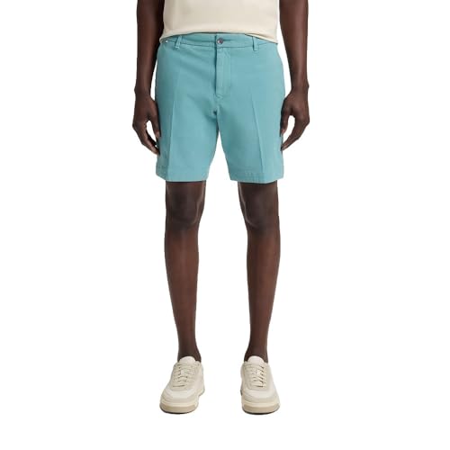 BOSS Herren H-Slice-Shorts1 Slim-Fit Shorts aus strukturierter Stretch-Baumwolle Hellblau 48 von BOSS