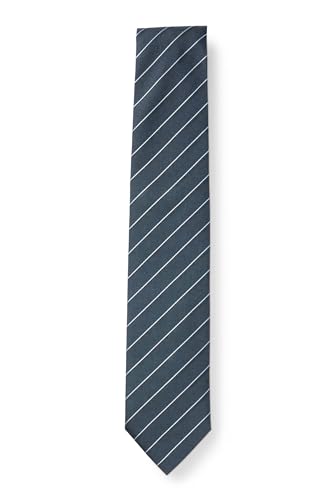 BOSS Herren H-TIE 7,5 CM-222 Gestreifte Krawatte aus Material-Mix mit Seiden-Anteil und Jacquard-Muster Dunkelblau Stck von BOSS