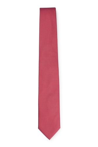 BOSS Herren H-TIE 7,5 CM-222 Krawatte aus Seiden-Mix mit Jacquard-Muster Dunkelrosa Stck von BOSS