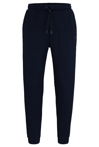 BOSS Herren Hadiko Mirror Relaxed-Fit Jogginghose mit verspiegeltem Logo Dunkelblau XXXL von BOSS