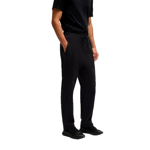 BOSS Herren Hadim TL Jogginghose aus Baumwoll-Mix mit Double-B-Monogramm Schwarz001 XL von BOSS