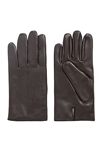 BOSS Herren Hainz4 Lederhandschuhe mit Paspeln und Metall-Aufnäher BOSS Herren Hainz4 Lederhandschuhe mit Paspeln und Metall-Aufnäher von BOSS