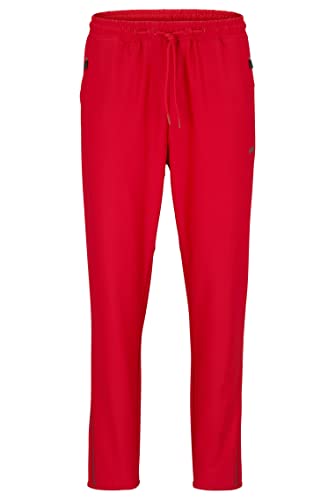 BOSS Herren Hicon Active 1 Regular-Fit Jogginghose mit dekorativem reflektierendem Muster Rot L von BOSS