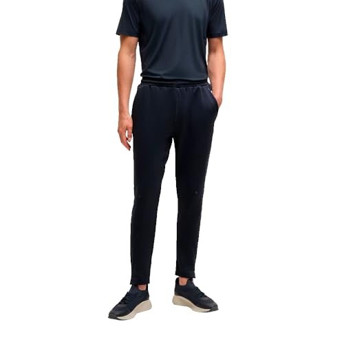 BOSS Herren Hicon Active Schnell trocknende Hose mit reflektierendem Logo Dunkelblau402 L von BOSS