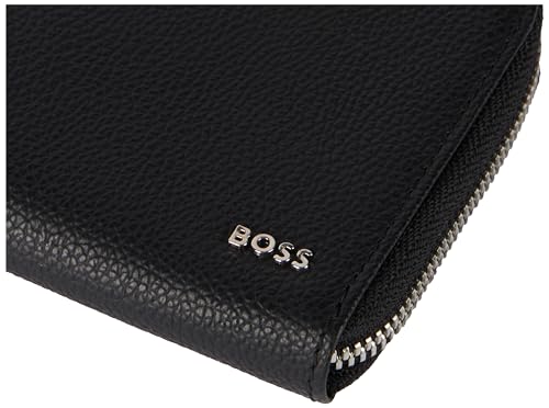 BOSS Herren Highway_Flat_L Zip_Around_Wallet, Black von Hugo Boss