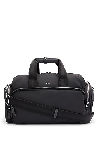 BOSS Herren Highway N Weekender mit Logo-Schriftzug und abnehmbarem Schulterriemen Schwarz Stck von BOSS