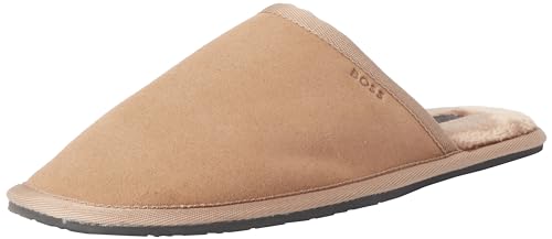 BOSS Herren Home_Slip_mfpl Slip_On, Medium Beige, 42 EU von BOSS