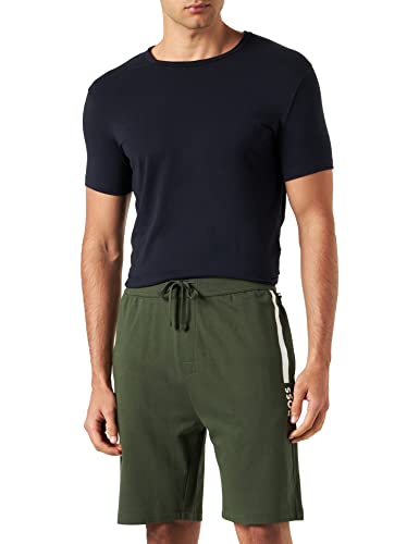 BOSS Herren Homewear Kurze Hose Freizeithose Loungewear-Shorts Authentic Shorts, Farbe:Grün, Artikel:-306 Dark Green, Größe:L von BOSS