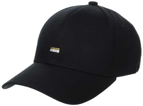 BOSS Herren Iconic Flag Cotton Twill Cap Baseballkappe, Schwarz (Black Thunder), Einheitsgröße von BOSS