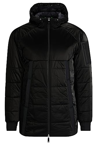 BOSS Herren J Cardano Regular-Fit Jacke mit Logo an der Ärmeltasche Schwarz L von BOSS