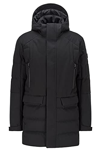 BOSS Herren J Zorn Wasserabweisende Regular-Fit Daunenjacke mit abnehmbarer Kapuze von BOSS