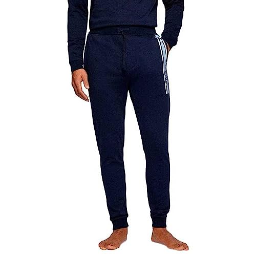 BOSS Herren Jogginghose Freizeithose Homewear Loungewear Authentic Pants, Farbe:Blau, Artikel:-403 Navy, Größe:XL von BOSS