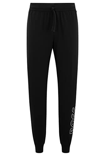 BOSS Herren Jogginghose Freizeithose Homewear Loungewear Identity Pants, Farbe:Schwarz, Größe:M, Artikel:-003 Black von BOSS