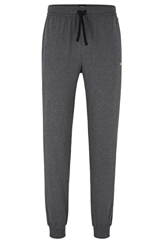 BOSS Herren Jogginghose Freizeithose Homewear Loungewear Mix&Match Pants, Farbe:Grau, Größe:M, Artikel:-010 Charcoal von BOSS
