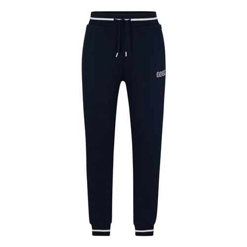 BOSS Herren Jogginghose Freizeithose Loungewear Contemporary Pants, Farbe:Blau, Artikel:-403 Dark Blue, Größe:2XL von BOSS