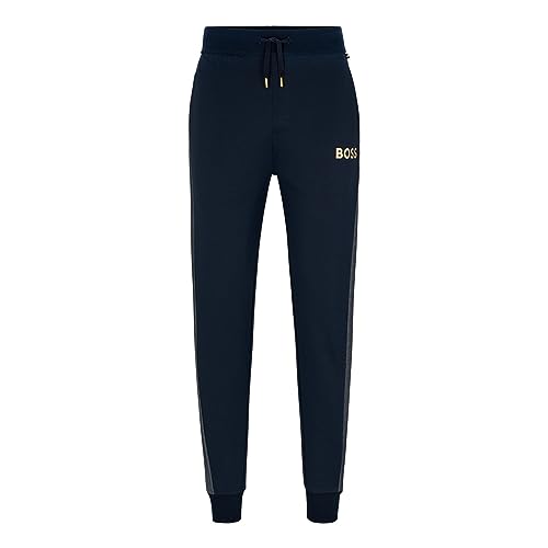 BOSS Herren Jogginghose Trainingshose Homewear Loungewear Tracksuit Pants, Farbe:Blau, Größe:2XL, Artikel:-403 Navy von BOSS