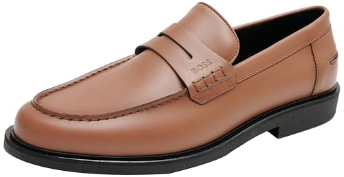 BOSS Herren Joray_Mocc_bu Moccasin, Medium Brown210, 41 EU von BOSS