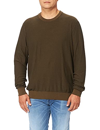 BOSS Herren Kapoko Pullover aus Jacquard-Strick mit Bio-Baumwolle und Kapok von BOSS