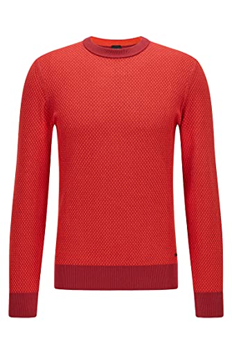 BOSS Herren Kapoko Pullover aus Jacquard-Strick mit Bio-Baumwolle und Kapok von BOSS