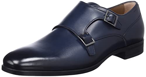 BOSS Herren Kensington ltct Monk-Strap Loafer, Dark Blue401, 46 EU von BOSS