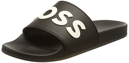 BOSS Men's Kirk rblg Slide, Black001, EU 40 von BOSS