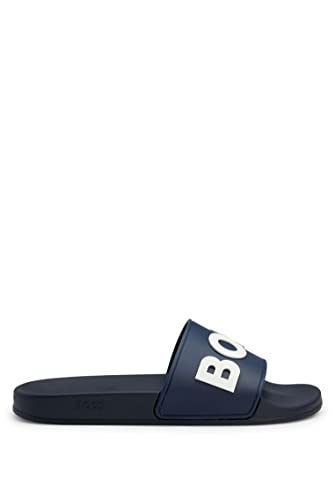 BOSS Men's Kirk rblg Slide, Dunkel Blau405, EU 39 von BOSS