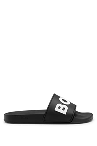 BOSS Men's Kirk rblg Slide, Black001, EU 40 von BOSS