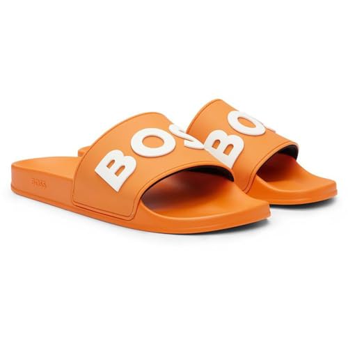 BOSS Herren Kirk rblg_N Slide, Bright Orange829, 38 EU von BOSS