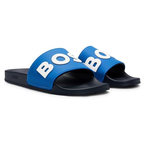 BOSS Herren Kirk rblg_N Slide, Medium Blue, 40 EU von BOSS