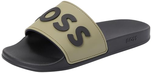 BOSS Herren Kirk rblg_N Slide, Open Green, 47 EU von BOSS