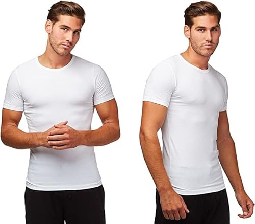 BOSS Herren Komfort T-Shirt, Weiß, L-XL von BOSS