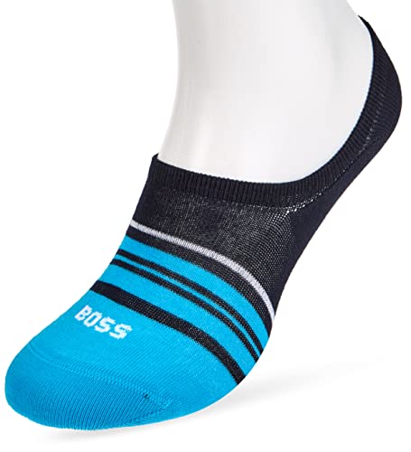 BOSS Herren Lc Stripe Cc Sneakersocken, Dark Blue401, 43-46 von BOSS