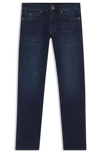 BOSS Herren Maine BC-L-C Blaue Regular-Fit Jeans aus schwerem Denim Dunkelblau 34/34 BOSS Herren Maine BC-L-C Blaue Regular-Fit Jeans aus schwerem Denim Dunkelblau 34/34 von BOSS