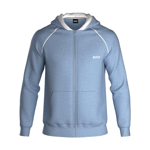 BOSS Herren Mix&Match Jacket H Loungewear_Jacket, Light/Pastel Blue452, L von BOSS