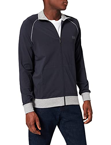 BOSS Herren Mix&Match Jacket Z Regular-Fit Loungewear-Jacke aus elastischer Baumwolle von BOSS
