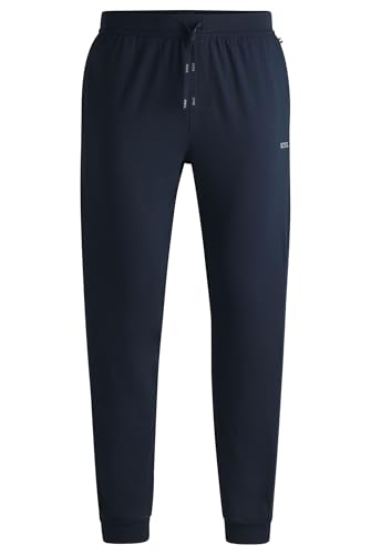 BOSS Herren Mix&Match Pants Jogginghose aus Stretch-Baumwolle mit Logo-Detail Dunkelblau XS von BOSS