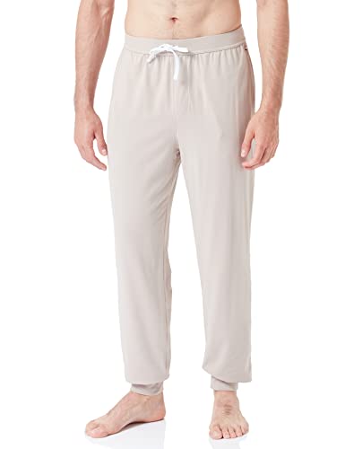 BOSS Herren Mix&Match Pants Jogginghose aus Stretch-Baumwolle mit Logo-Stickerei Hellbeige XXL von BOSS