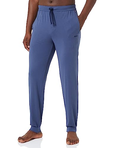 BOSS Herren Mix&Match Pants Jogginghose aus Stretch-Baumwolle mit Logo-Stickerei Hellblau S von BOSS