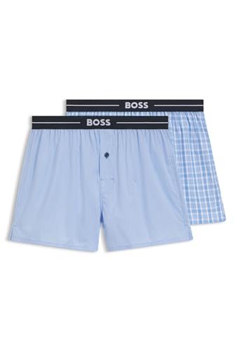 BOSS Herren Boxershorts, Modern, Open Blue 471, L von BOSS