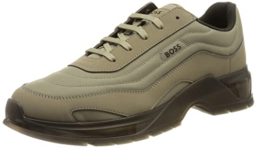 BOSS Herren Netroit_Runn_nyml Sneaker, Light/Pastel Green334, 42 EU von BOSS