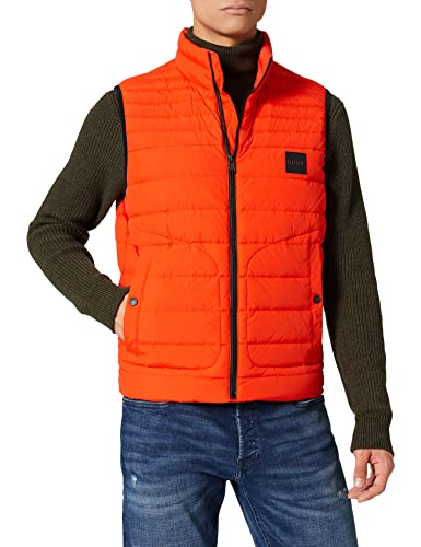 BOSS Herren Oblu Daunenweste, Bright Orange821, 50 von BOSS